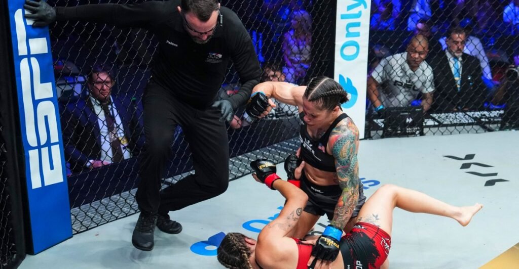 Liz Carmouche rematches Jena Bishop for vacant PFL women’s flyweight title in October