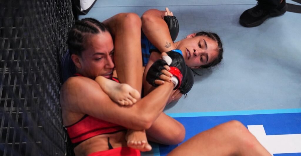 Melissa Amaya survived insane submission sequence to advance to TUF 34 finals: ‘I could feel my arm doing things it’s not supposed to’