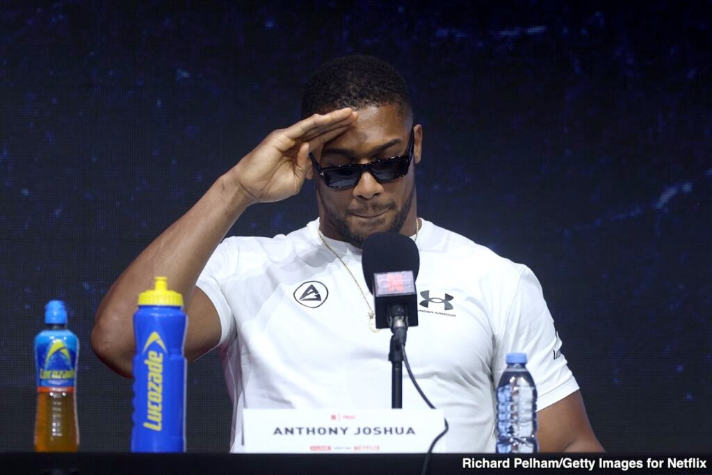 Anthony Joshua Willing To Scrap Fury Fight Over Hearn Loyalty