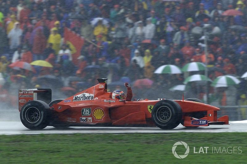 Race winner Rubens Barrichello, Ferrari F1 2000