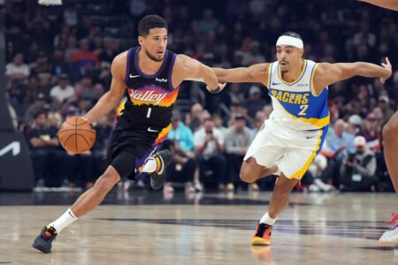 Booker scores 33, Brooks adds 32 and the Suns roll to 5th straight win by beating Pacers 133-98