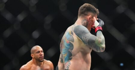 Tom Aspinall promises revenge on ‘big cheater’ Ciryl Gane, reveals paperwork confirming serious eye injury