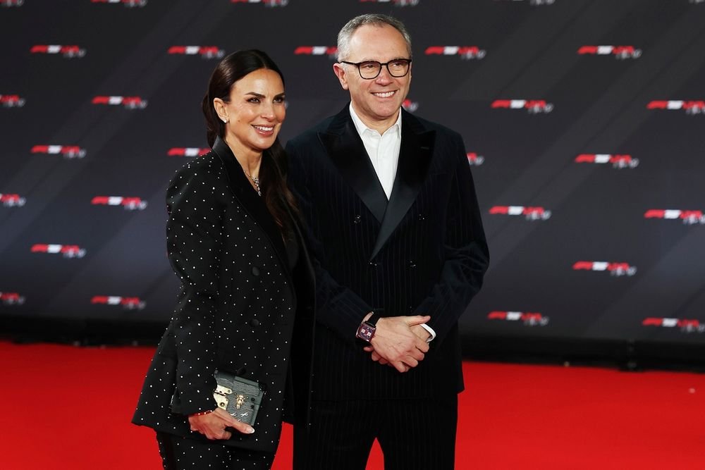 Stefano Domenicali, CEO of the Formula One Group and Silvia Colombo