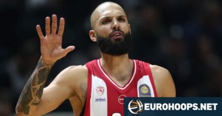 Evan Fournier quiere terminar su carrera en el Olympiacos: “Aquí es donde quiero quedarme, esta es mi casa ahora”