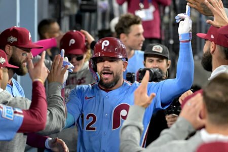 ‘We’ve always wanted him back’: Rob Thomson boasts about Kyle Schwarber’s return