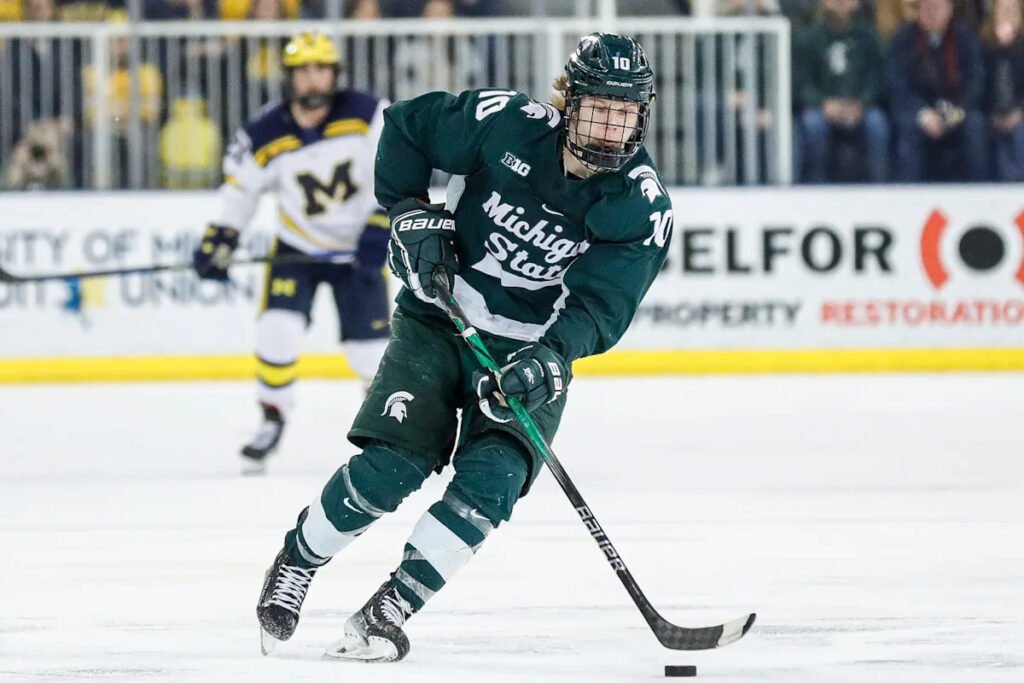 Michigan State beats Michigan in Ann Arbor, earns weekend split