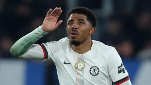 ‘So unlucky’ – Chelsea star Wesley Fofana forced off barely 30 minutes after coming on with gruesome EYE injury