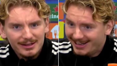 Watch Nick Woltemade’s baffled reaction as Newcastle ace is asked if he’s ‘met any females on Tyneside’