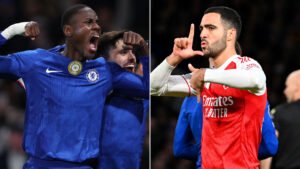 Gunners miss chance to go seven clear in ill-tempered London derby after early Caicedo red card