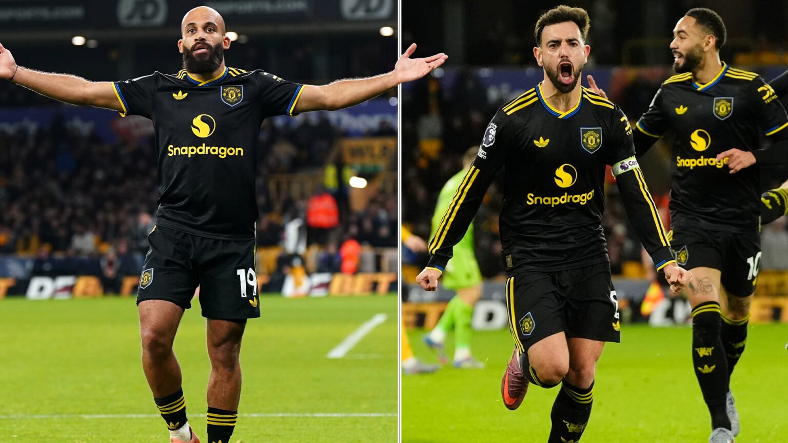 Fernandes scores two and assists another against hopeless hosts in front of happy Luke Littler