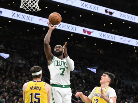 Jaylen Brown, Celtics steamroll Lakers with LeBron James and Luka Dončić out Friday
