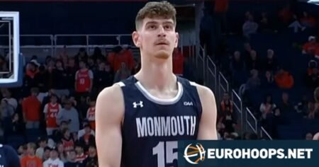 Σπάρταλης: Πρώτος σκόρερ στην ήττα του Μόνμαουθ στο NCAA