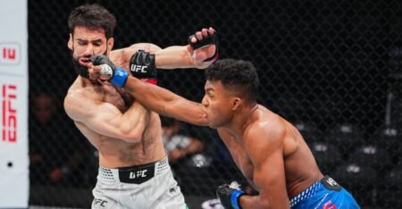 UFC 323 video: Mairon Santos drops Muhammad Naimov for third-round knockout