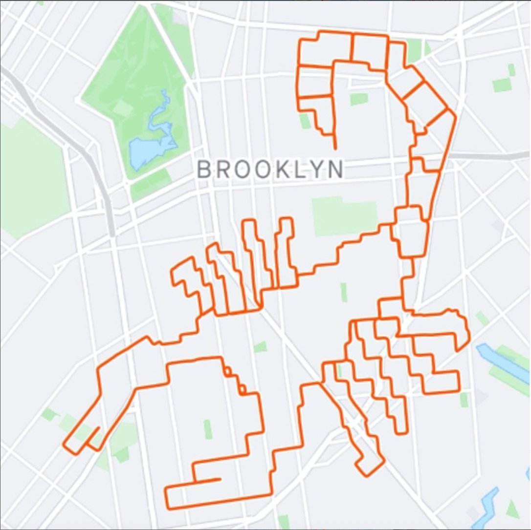 Strava Art