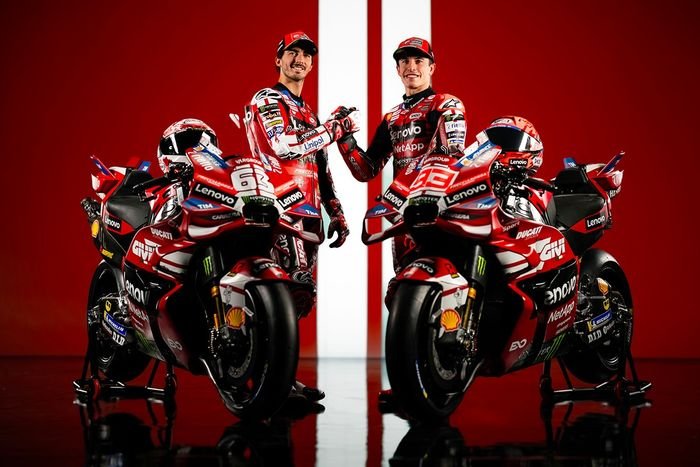 Marc Marquez, Ducati Team, Francesco Bagnaia, Ducati Team