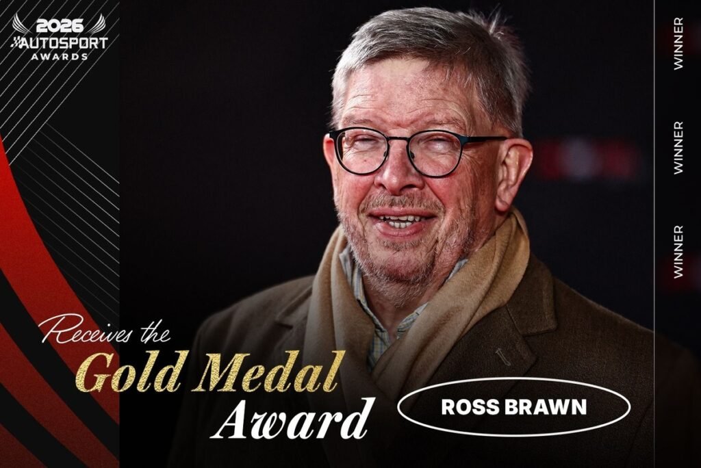 Brawn receives prestigious Autosport Gold Medal Award