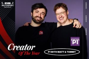 P1 with Matt and Tommy wins Autosport’s Creator of the Year