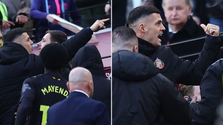 ‘I’ll see you outside’ – West Ham fan reveals what sparked extraordinary Granit Xhaka spat that saw game stopped