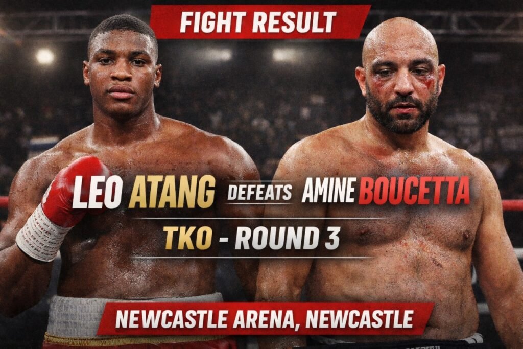 Boxing Results: Leo Atang Stops Amine Boucetta in Three