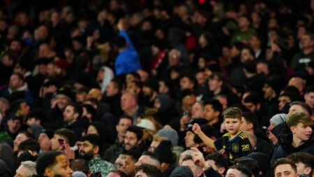 Former Man Utd captain spotted in away end as Red Devils score ‘best goals against Arsenal since yours’