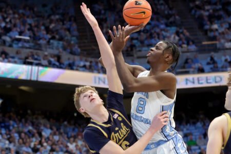 Wilson, Veesaar lead way as No. 22 North Carolina rolls past Notre Dame 91-69 in ACC play