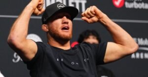 Justin Gaethje defends Dustin Poirier from Paddy Pimblett’s criticism, vows ‘I’m going to dog walk this English f*ck’