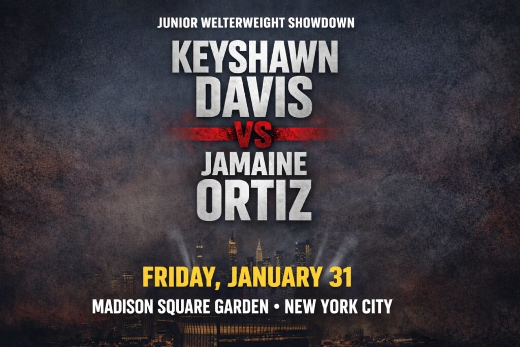 Keyshawn Davis Tests Power at 140 Pounds Against Jamaine Ortiz