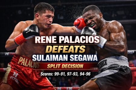 Boxing Results: Rene Palacios edges Sulaiman Segawa by split decision