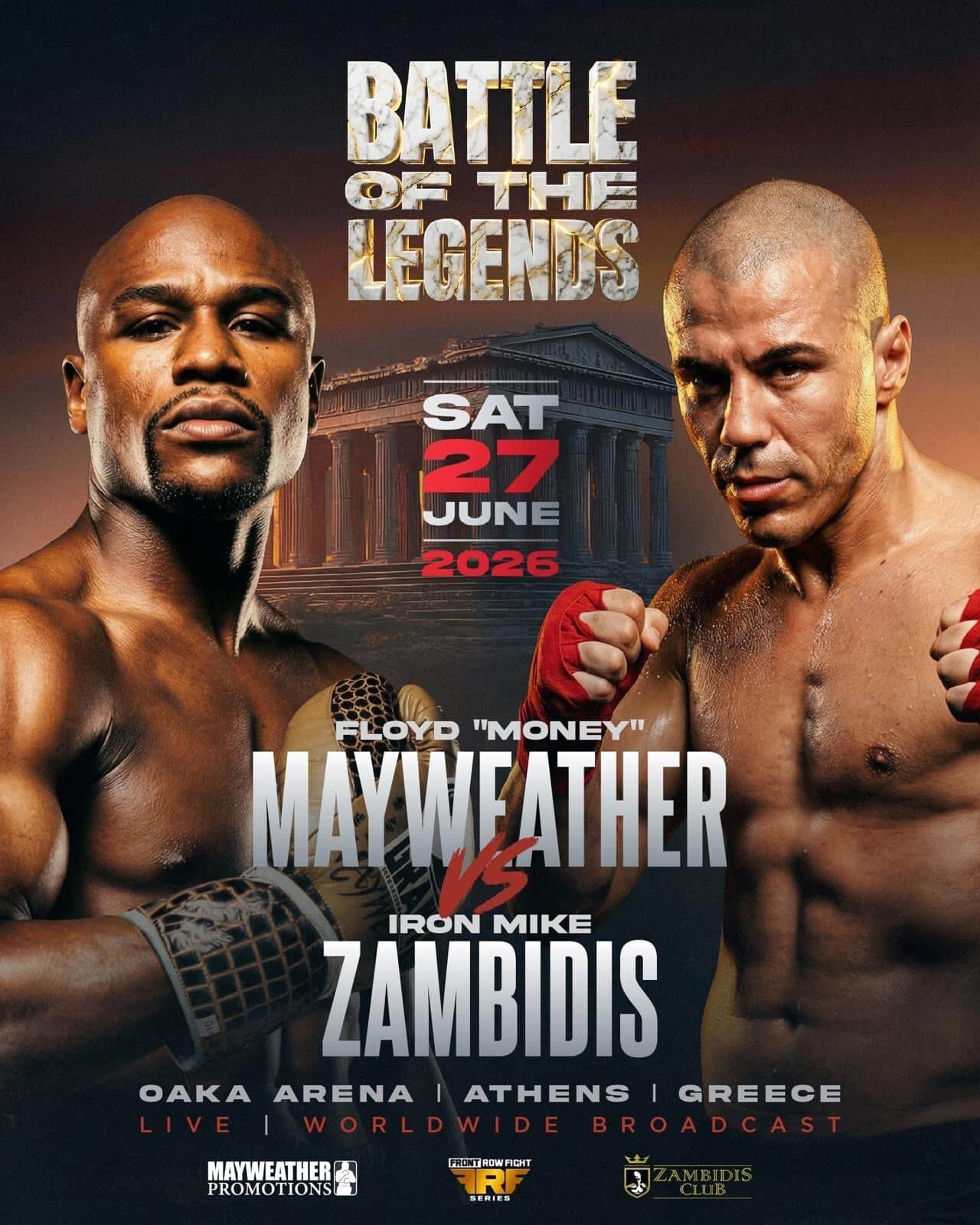 Image: Floyd Mayweather Schedules Athens Return Against Zambidis In June Exhibition Bout