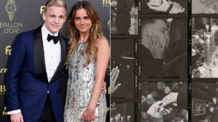 Van de Beek gets engaged to Dennis Bergkamp’s daughter as love pours in from Man Utd Wags