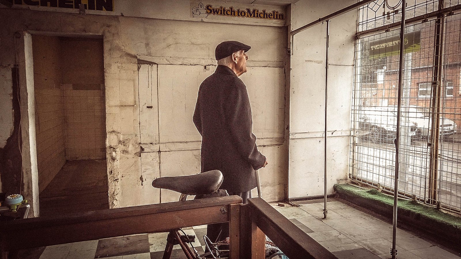 Gerry Shields in his shop