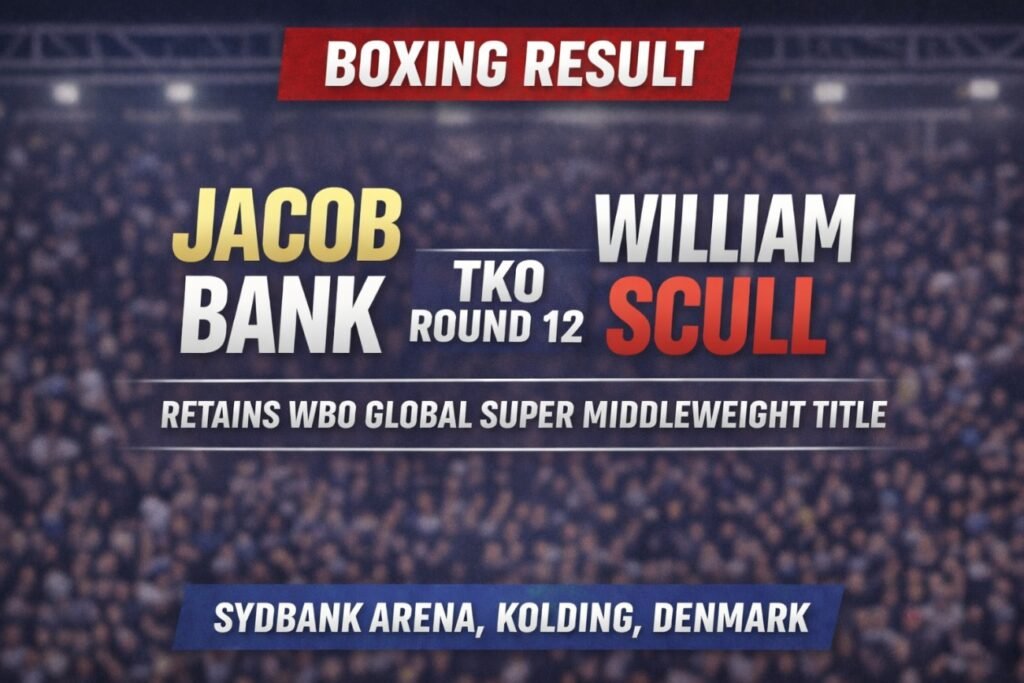 Boxing Results: Jacob Bank Stops William Scull Late