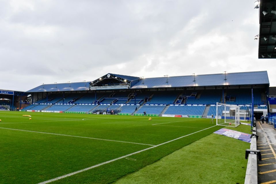 A general view inside Fratton Park Stadium.