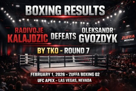 Boxing Results: Radivoje Kalajdzic Stuns Oleksandr Gvozdyk in Round 7