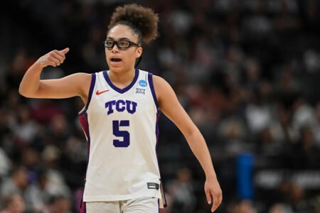Marta Suarez and Olivia Miles lead TCU past Virginia 79-69 and into the women’s Elite Eight