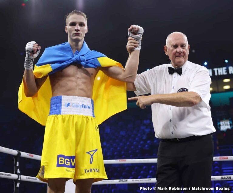 Daniel Lapin Scores First-Round KO as Usyk, Joshua Watch in Ukraine