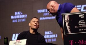 Dana White reacts to Nate Diaz signing with Jake Paul’s MVP to fight on Rousey vs. Carano card