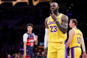With Luka Doncic suspended, LeBron James’ triple-double powers Lakers to 120-101 win over Wizards