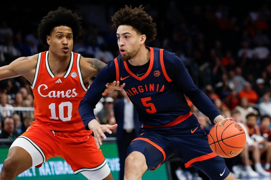 No. 10 Virginia rolls past Miami 84-62 to advance to ACC Tournament title game