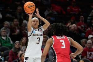 Hannah Hidalgo dazzles as Notre Dame rolls past Fairfield 79-60 in women’s March Madness