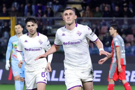Fiorentina beats Cremonese to pull away from Serie A drop zone