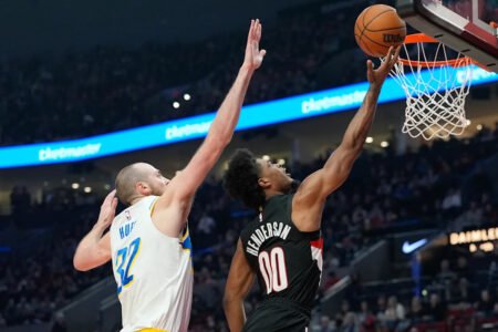 Scoot Henderson scores 28 points as the Trail Blazers beat the reeling Pacers 131-111