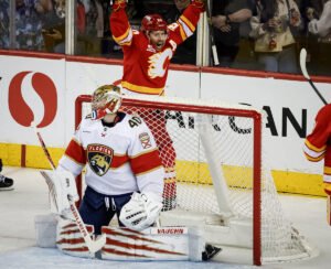 Dustin Wolf makes 24 saves in the Flames’ 4-1 victory over the Panthers