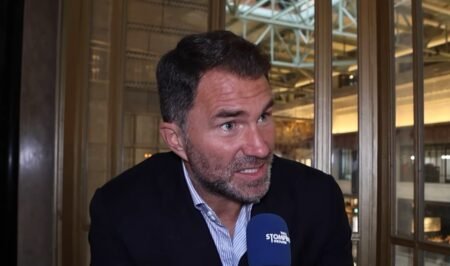 Eddie Hearn explains remark about cleaning Turki Alalshikh’s shoes