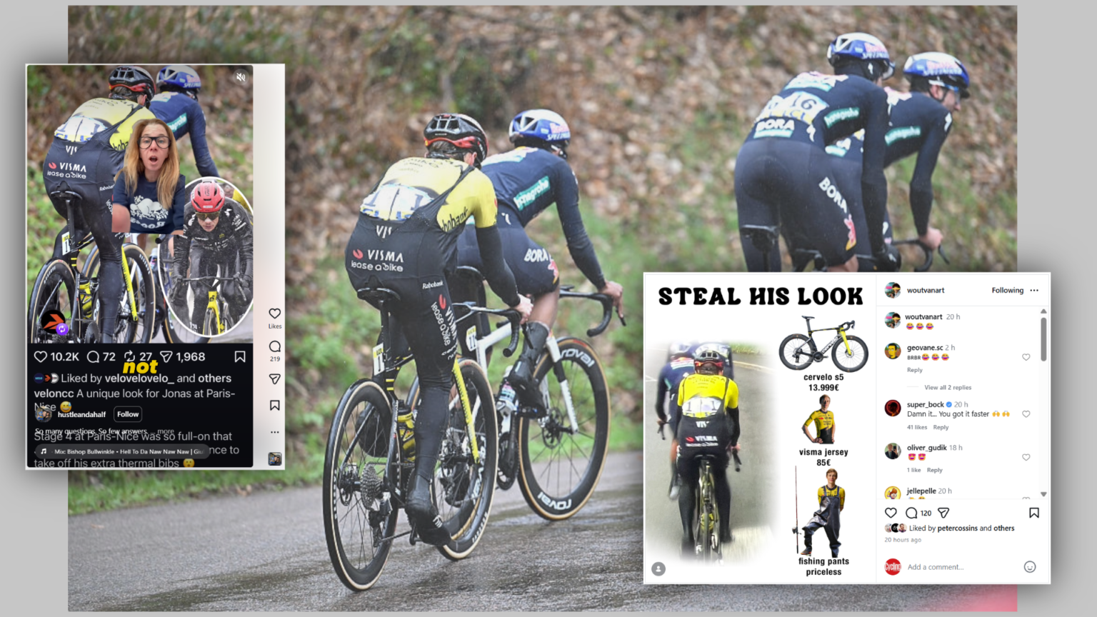 Potholes, Pogačar and Vingegaard’s bib tights – this week in cycling’s social media