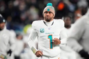 Tua Tagovailoa’s time in Miami is over. The Dolphins say they’re releasing the quarterback