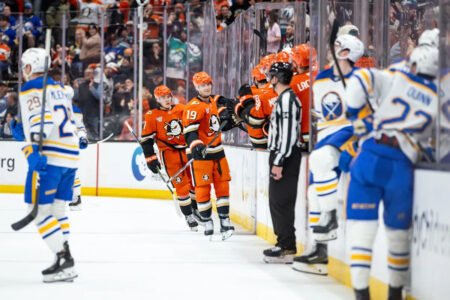 Ducks’ Terry scores in OT for 6-5 victory that ends road winning streak for Lyon and Sabres