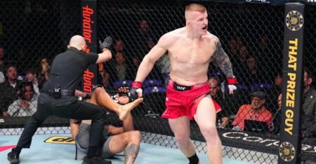 UFC London video: Iwo Baraniewski demolishes Austen Lane with brutal knockout in just 28 seconds