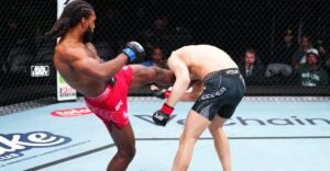 UFC Seattle video: Lance Gibson Jr. blasts Chase Hooper with devastating elbow, knees to score knockout win