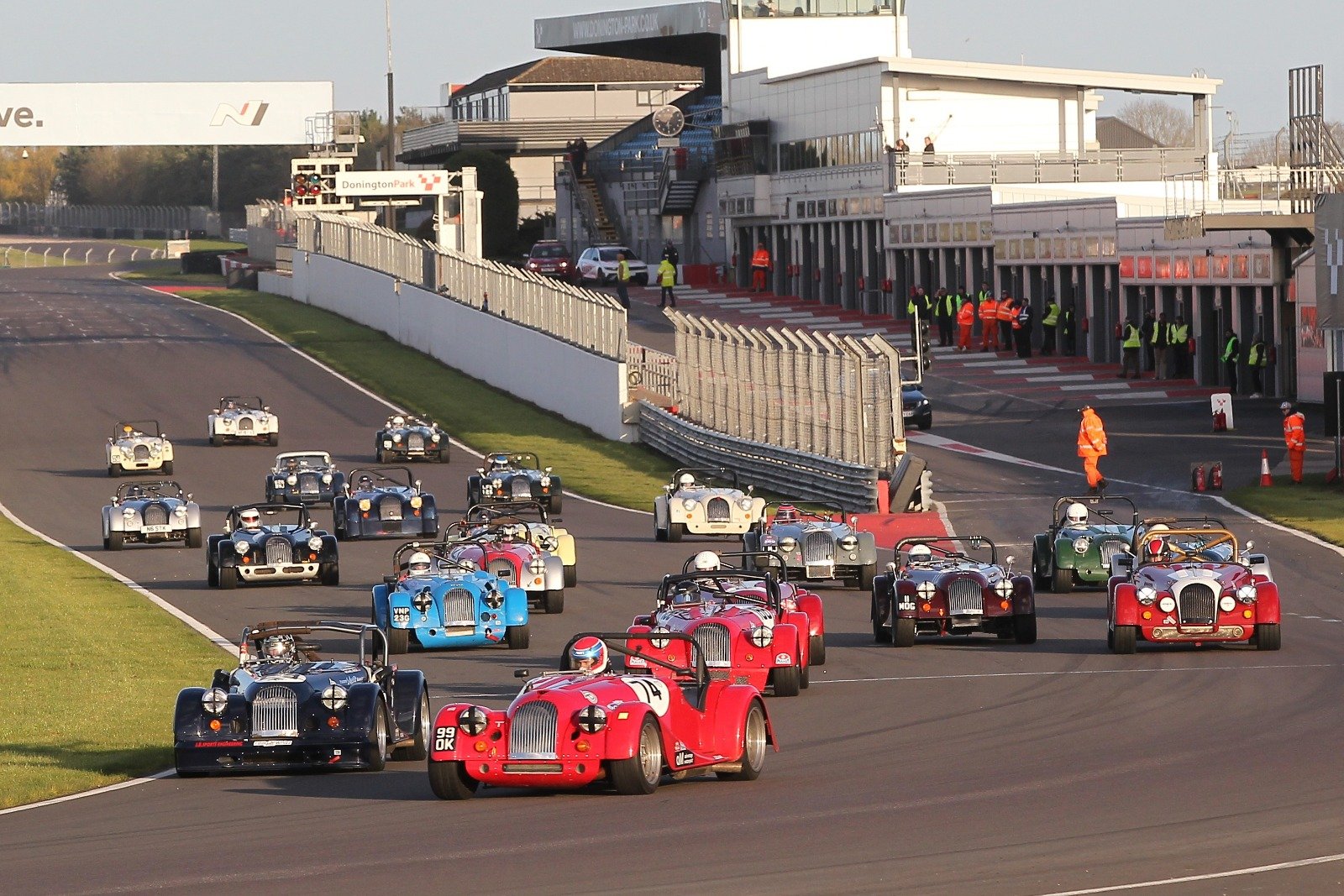 Ahlers occupied his customary position at the head of the Morgan field